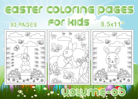 Download Easter Coloring Pages for Kids V-06 - Coloring pages Collection