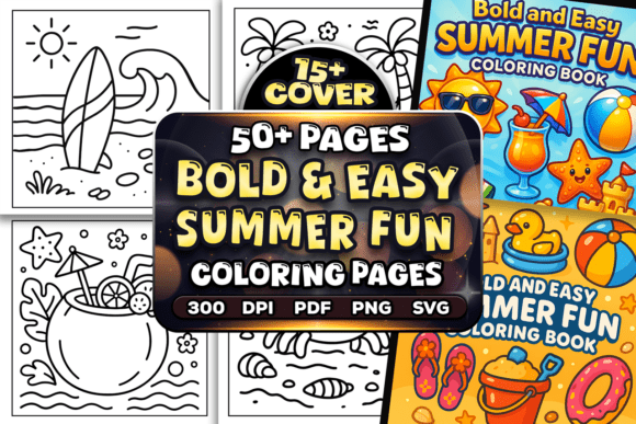 Download Bold Easy Summer Fun Coloring Pages - Coloring pages Collection