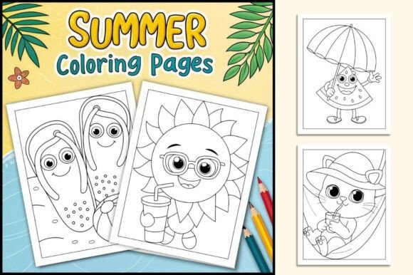 Download Summer Coloring Pages for Kids - Coloring pages Collection