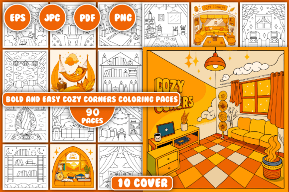 Download Cozy Corners Coloring Pages - Coloring pages Collection