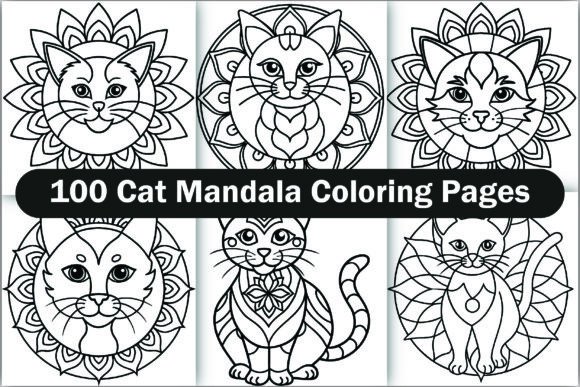 Download Cat Mandala Coloring Pages - Premium Resources