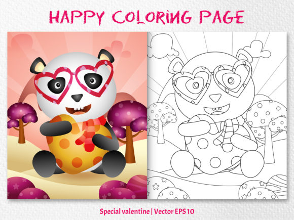 Download A Cute Panda - Coloring Pages - Coloring pages Collection
