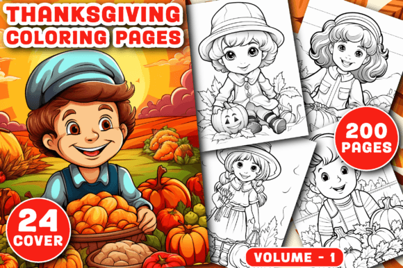 Download 200 Thanksgiving Coloring Pages for Kids - Coloring pages Collection