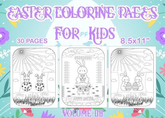 Download Easter Coloring Pages for Kids V-08 - Coloring pages Collection
