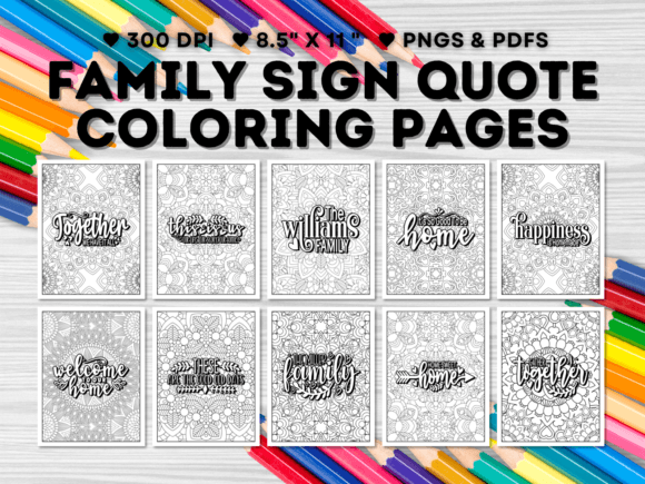Download 15 Family Sign Quote Coloring Pages - Coloring pages Collection