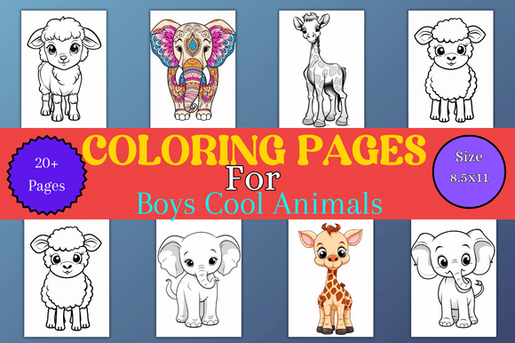 Download Coloring Pages for Boys Cool Animals - Coloring pages Collection