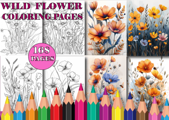 Download Wild Flower Coloring Pages for Adults - Coloring pages Collection