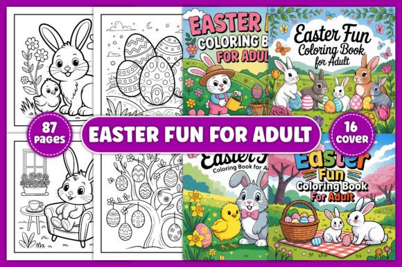 Download Easter Fun Coloring Pages for Adult - Coloring pages Collection