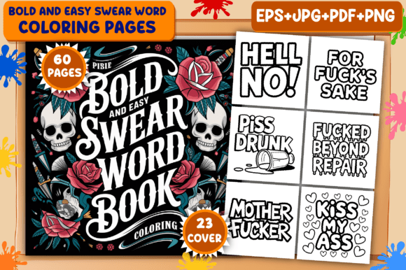 Download ADULT - Swear Word Bold and Easy Coloring Pages - Coloring pages Collection