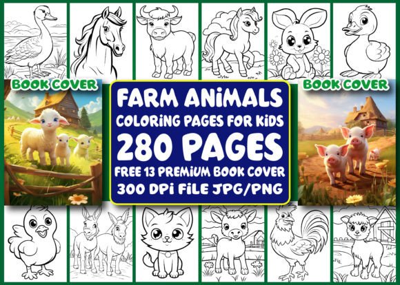 Download 280 Farm Animals Coloring Pages - Coloring pages Collection