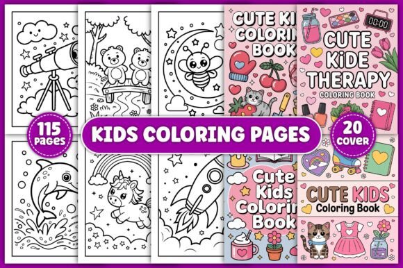 Download 115 Kids Coloring Pages for Kids - KDP - Coloring pages Collection
