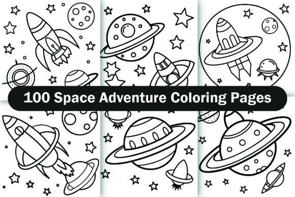Download Space Adventure Coloring Pages - Premium Resources