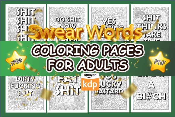 Download Floral Swear Words Coloring Pages - Coloring pages Collection