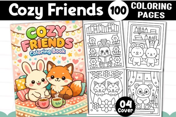 Download Cozy Friends Coloring Pages for Kids - Coloring pages Collection