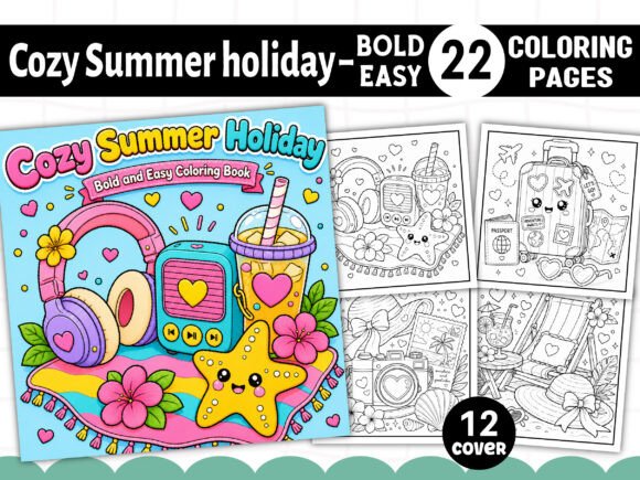 Download Cute Summer Bold and Easy Coloring Pages - Coloring pages Collection