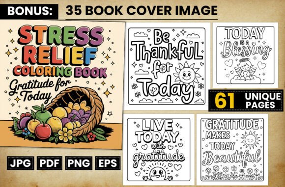 Download Gratitude for Today Quote Coloring Pages - Coloring pages Collection