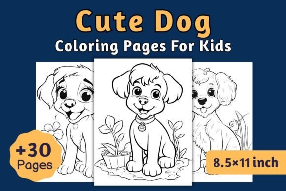 Download Cute Dog Coloring Pages for Kids •• KDP - Coloring pages Collection