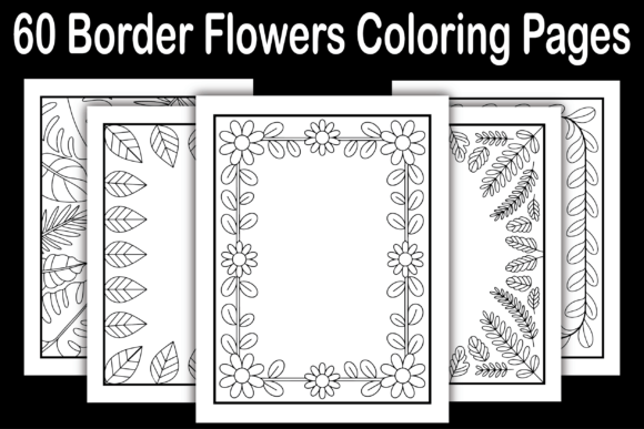 Download 60 Border Flowers Coloring Pages - Coloring pages Collection
