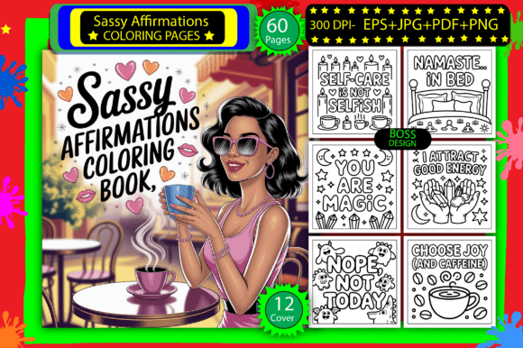 Download 🖤 Sassy Affirmations Coloring Pages - Coloring pages Collection