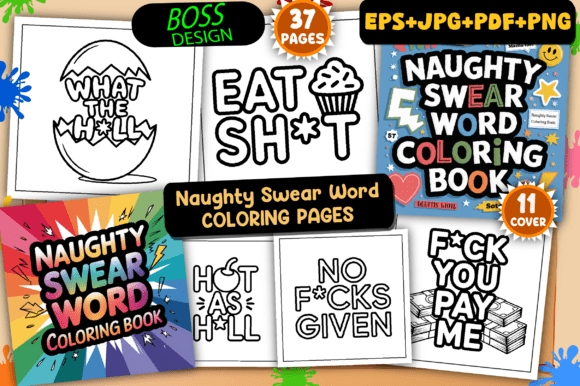 Download ADULT - Naughty Swear Word Coloring Pages - Coloring pages Collection