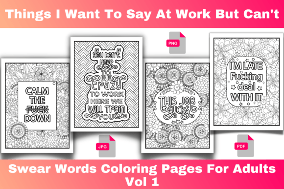 Download Swear Words Coloring Pages for Adults - Coloring pages Collection