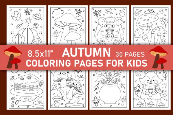 Download Autumn Coloring Pages for Kids Volume-4 - Coloring pages Collection