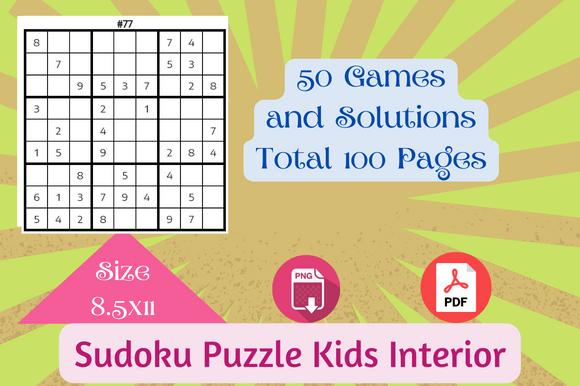 Download Sudoku Interior KDP Kids Interior - Kdp kids interior Collection