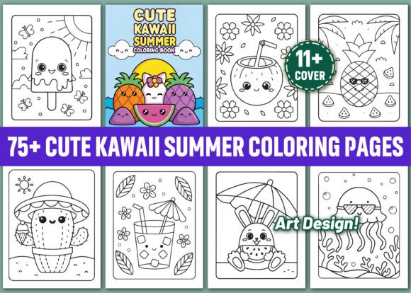 Download 75 Cute Kawaii Summer Coloring Pages&nbsp; - Coloring pages Collection