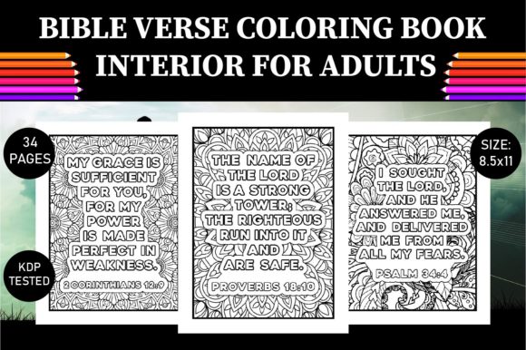 Download Bible Verse Coloring Book for Adults KDP - Bible Collection