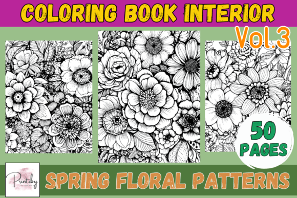 Download Coloring Pages - Spring Flowers Vol.3 - Coloring pages Collection