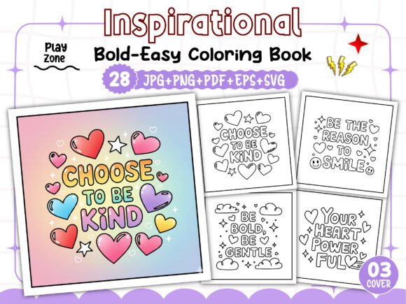Download Bold &amp; Easy Inspirational Coloring Pages - Coloring pages Collection