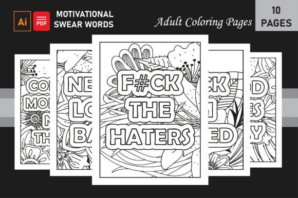 Download Motivational Swear Words Coloring Pages for Adults - Coloring pages Collection