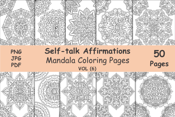 Download Positive Vibes Mandala Coloring Pages - Coloring pages Collection