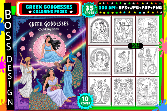 Download Greek Goddesses Coloring Pages for Adult - Coloring pages Collection