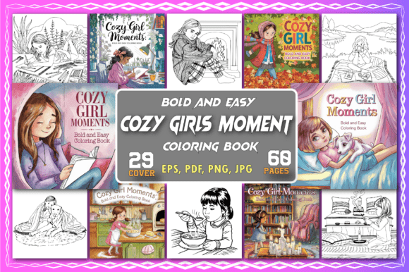 Download Cozy Girl Moments Coloring Pages - Coloring pages Collection