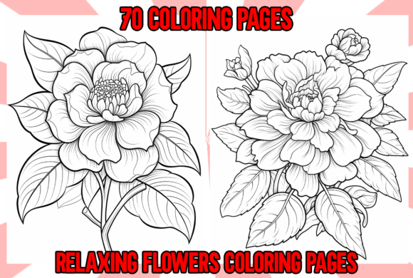 Download Relaxing Flowers Coloring Pages - Coloring pages Collection