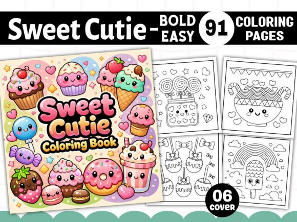 Download Sweet Cutie Bold and Easy Coloring Pages - Coloring pages Collection