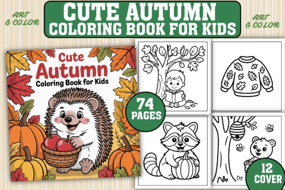 Download 74 Cute Autumn Coloring Pages for Kids - Coloring pages Collection