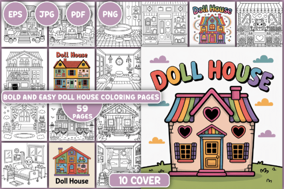 Download Doll House Coloring Pages - Coloring pages Collection