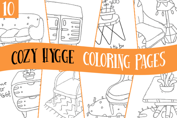 Download Cozy Hygge Coloring Pages for Kids (KDP) - Coloring pages Collection