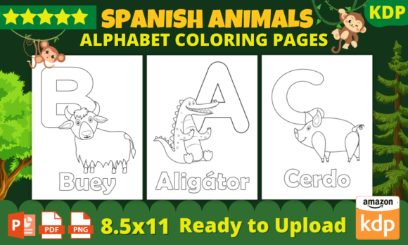 Download Spanish Animals Alphabet Coloring Pages (spanish) - Coloring pages Collection