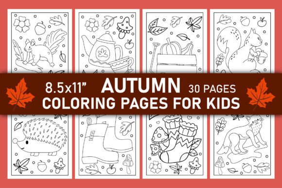 Download Autumn Coloring Pages for Kids Volume-3 - Coloring pages Collection