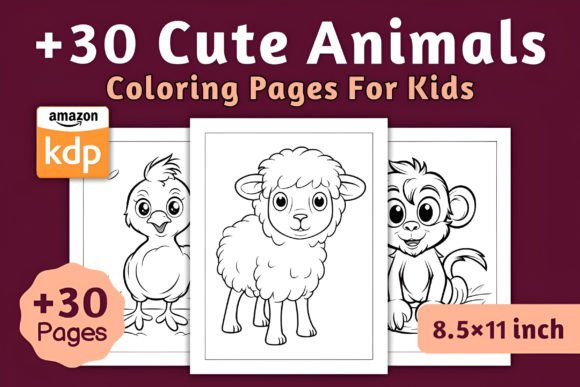 Download Cute Animals Coloring Pages for Kids - Coloring pages Collection