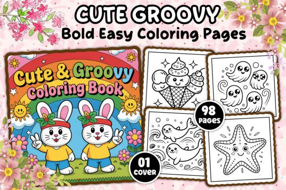 Download Bold Easy Cute &amp; Groovy Coloring Pages - Coloring pages Collection