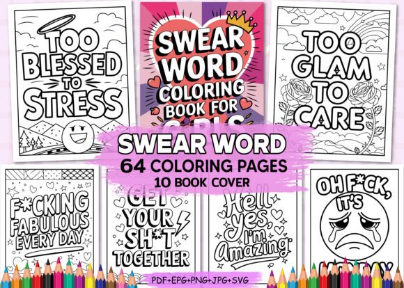 Download ADULT Swear Word Coloring Pages for Girls - Coloring pages Collection