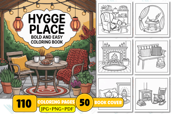 Download Hygge Place Coloring Pages for Adults - Coloring pages Collection