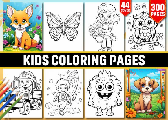 Download 300 Kids Coloring Pages for Kids (KDP) - Coloring pages Collection