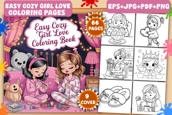 Download Easy Cozy Girl Love Coloring Pages - Coloring pages Collection