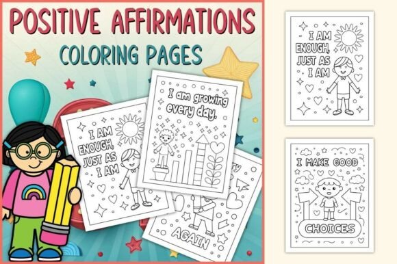 Download Positive Affirmations Coloring Pages - Coloring pages Collection