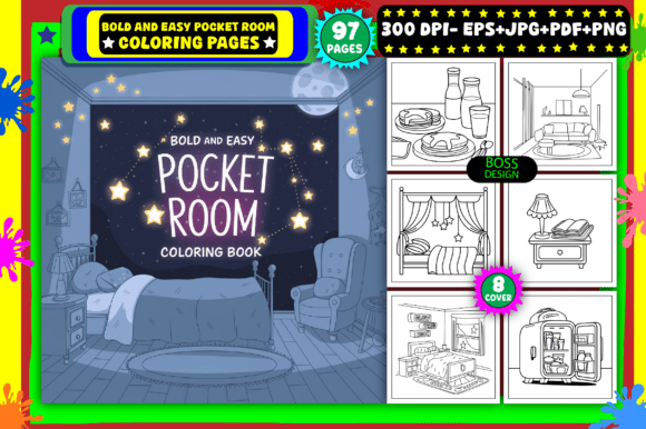 Download Bold and Easy Pocket Room Coloring Pages - Coloring pages Collection
